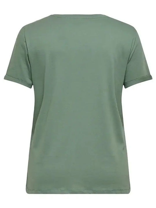 Women's T-shirt Animal Print Green