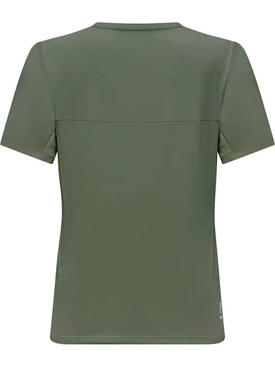 Puez Γυναικείο Αθλητικό T-shirt Fast Drying Χακί