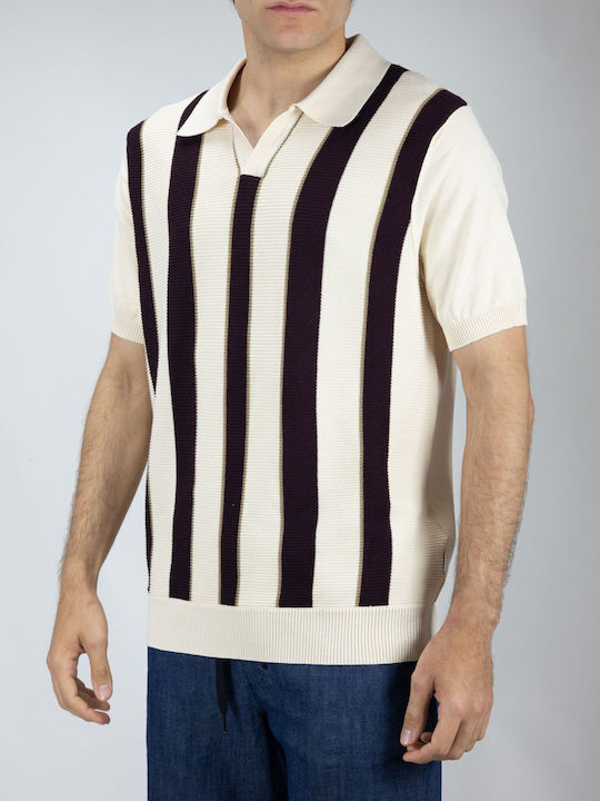 Herrenblusen Polo Kurzarm Braun