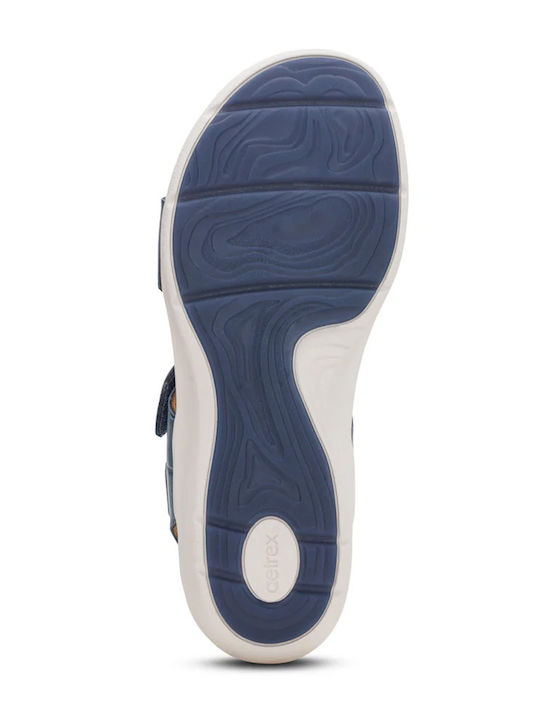 Leather Women's Anatomic Blue Sandals EN2008W