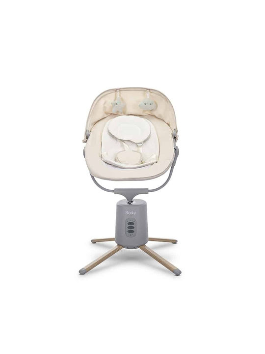 Lorelli Electric Baby Relax Swing Storky With Music and Vibration Beige for Child up to 5.2kg