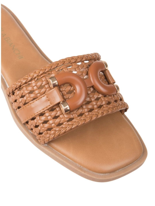 Damen Flache Sandalen Braun