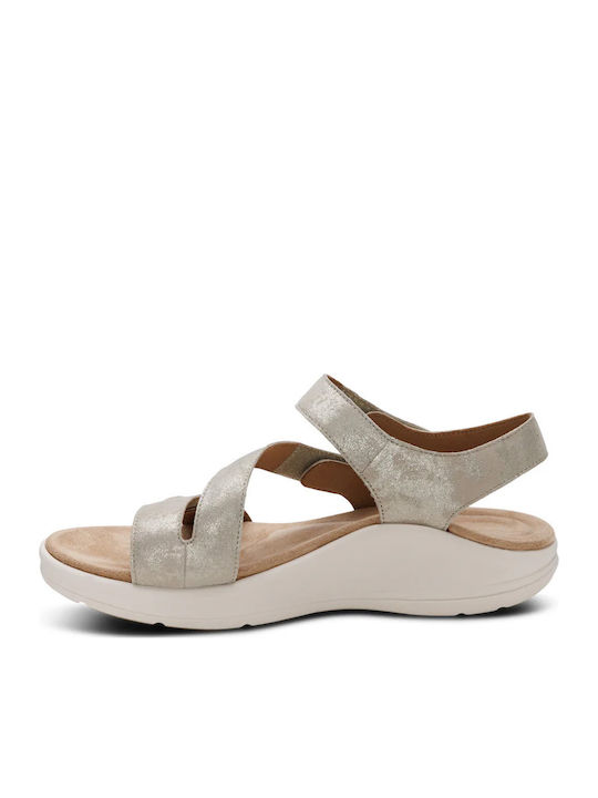 Leather Women's Anatomic Gold Sandals EN2005W