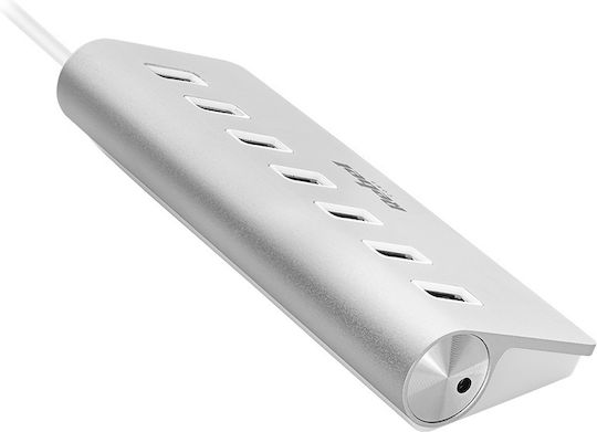 Rebel USB-Hub 7 Anschlüsse USB 3.0 mit USB-A Anschluss
