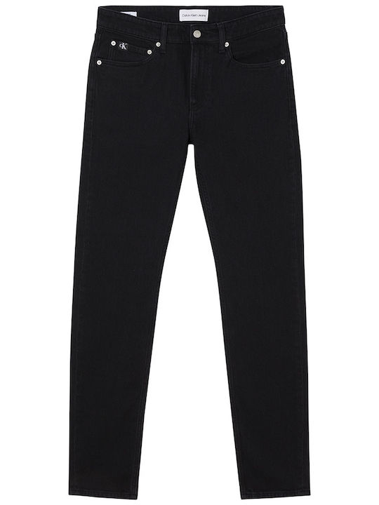 Men's Jeans Pants with Slim Tapered Fit Black