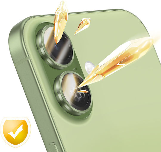 Rhinoshield Protecție Lentilă Cameră Anti-Zgârieturi Iphone 16 16 Plus 17 Verde