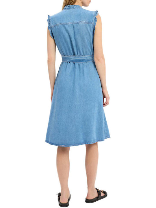 MORE & MORE Rochie Din Denim All Day Albastră