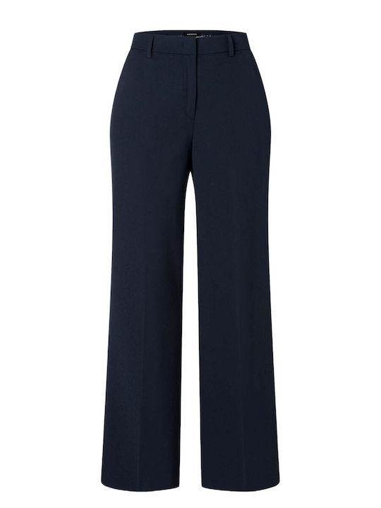 Women's Blue Suit in Straight Leg Style