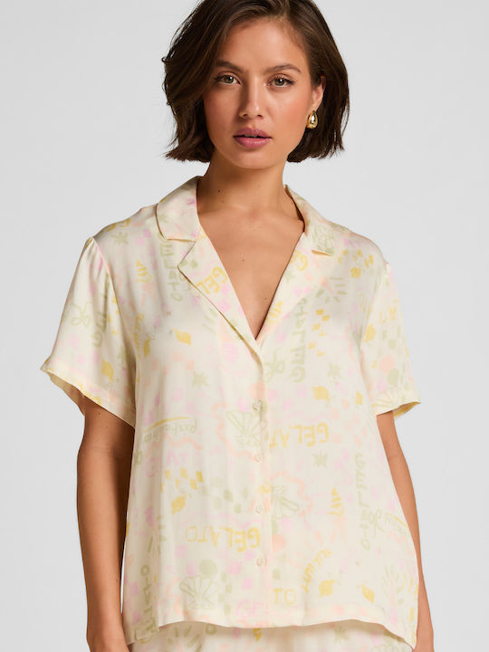 Hunkemöller Sommerliches Damen-Schlafanzug-Set Beiges