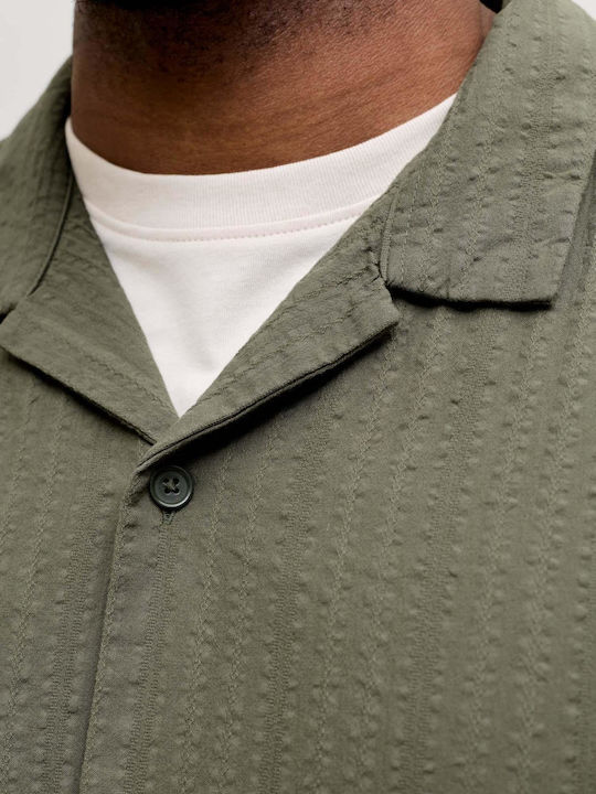 Resort Kurzärmeliges Herrenhemd Khaki