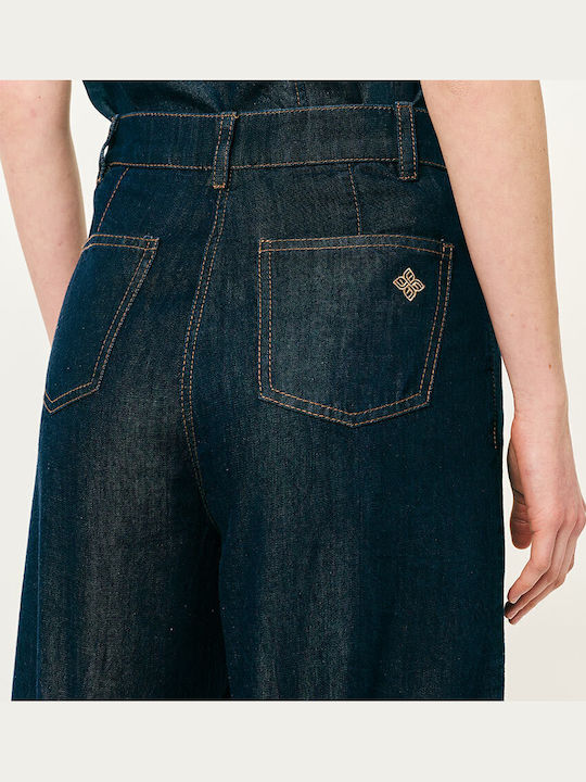 Bermudă Denim Albastră Pentru Femei