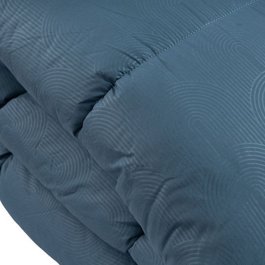 Πάπλωμα Μονό με Γέμιση Microfiber 150x210εκ. Petrol 300 GSM
