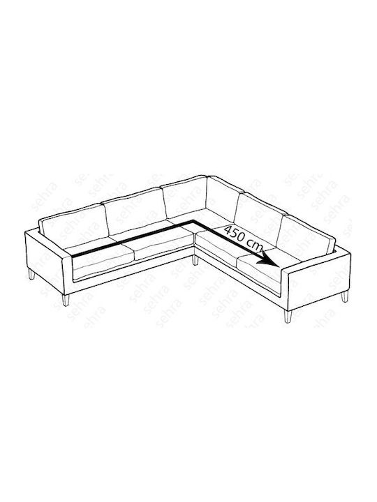 Rebeka Home Husă Elastică Canapea De Colț Bej