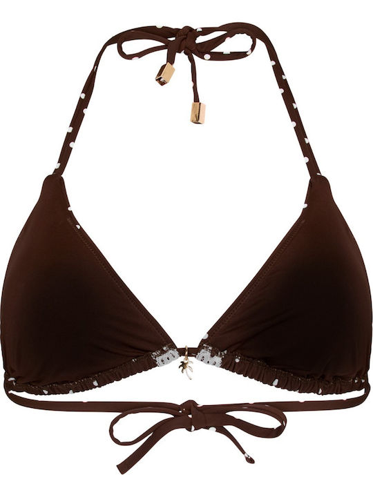 Bikini Triangle With Padding Brown