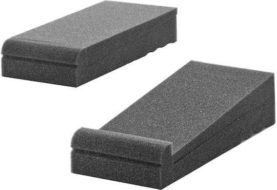 Proacoustics Polyfon Set of Acoustic Panels (8 Pieces) in Wedge Design in Gray Color