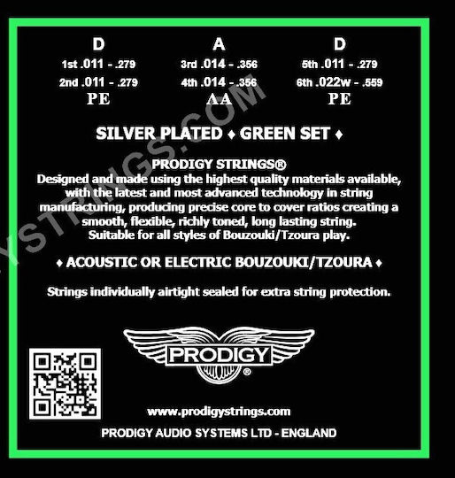 Prodigy Single Silver Plated String for Bouzouki / Tzouras Strings