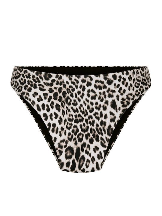 Slip Bikini Inferioare Talie Înaltă Negru