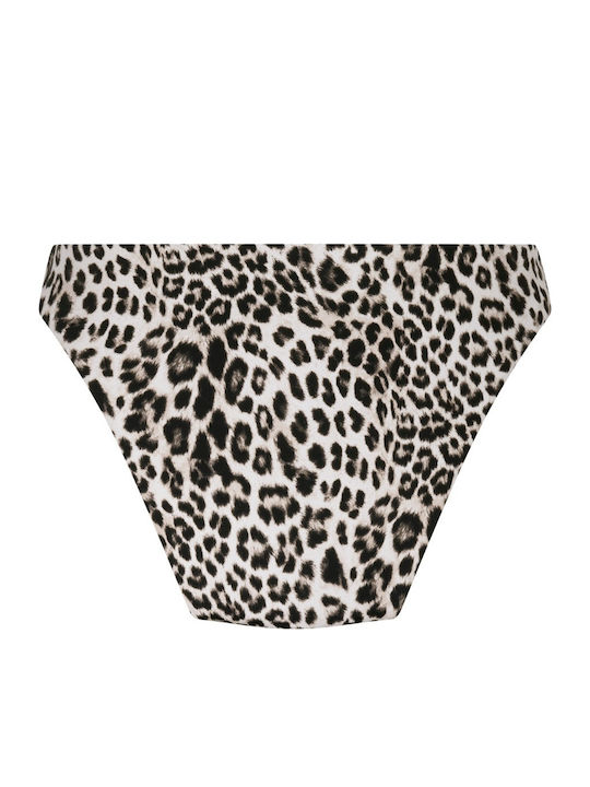 Slip Bikini Inferioare Talie Înaltă Negru
