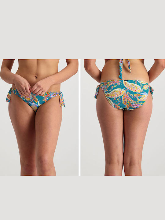Bikini Slip με Κορδονάκια Μαύρο