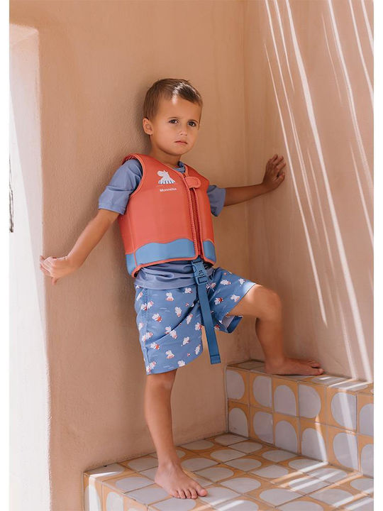 Tutete Sun Protection Hippos 1-2 Years Kids Swimwear Swim Shorts Blue