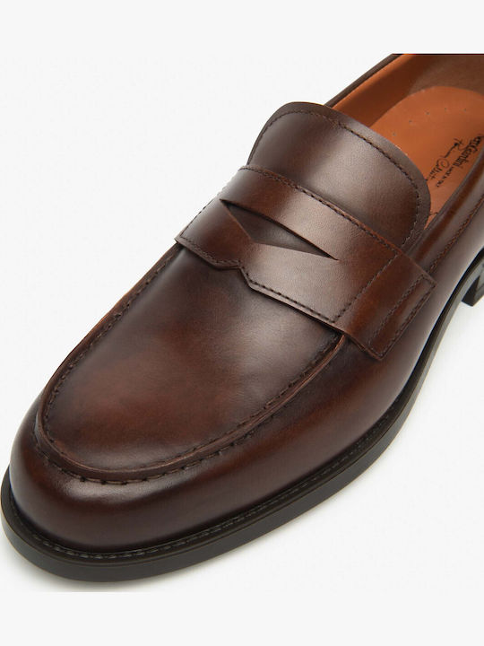 Loafers Bărbătești din Piele în Culoare Bej