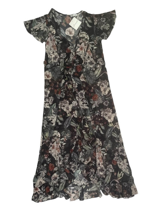 Jeannette Lingerie Γυναικείο Κιμονό Παραλίας Μαύρο