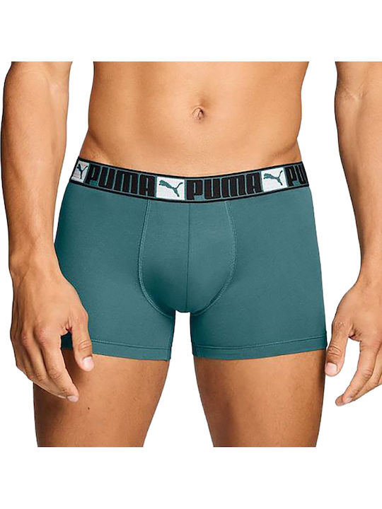 Мъжки Боксерки Петролени С Принт 2Pack
