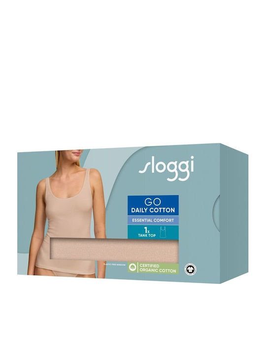 Women's T-Shirt with Spaghetti Strap Beige