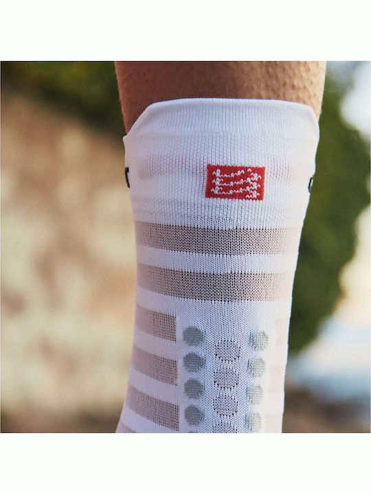 Compressport Racing Ultralight Бягане Чорапи Бели 1 Чифт