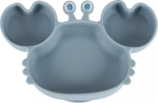 ikonka ikonka Baby- und Kinder-Essgeschirr aus Blauem Silikon 3er Set