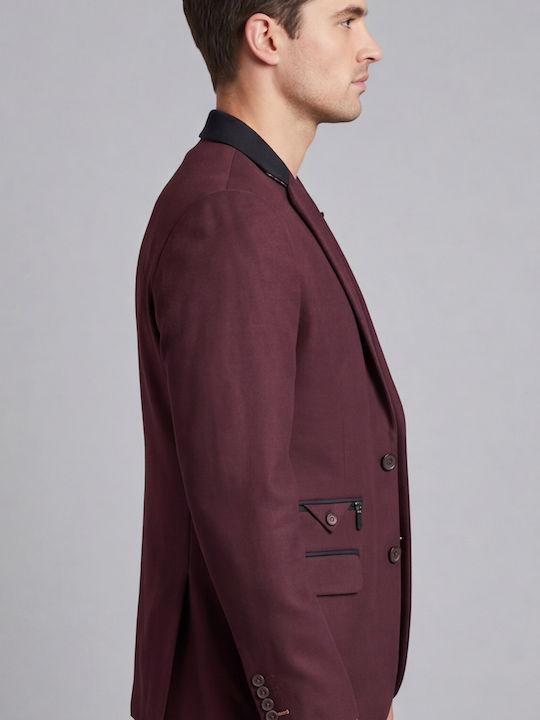 Men’s Suit Jacket Bordeaux