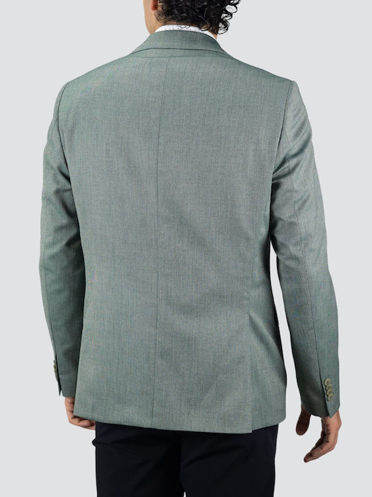 Men’s Suit Jacket With Regular Fit Green