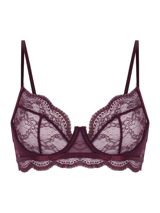 Isabelle Brown Bras without Padding with Underwire