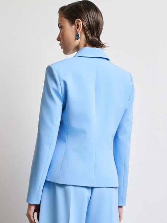 Desiree Langes Damen Tailliertes Blazer Hellblau