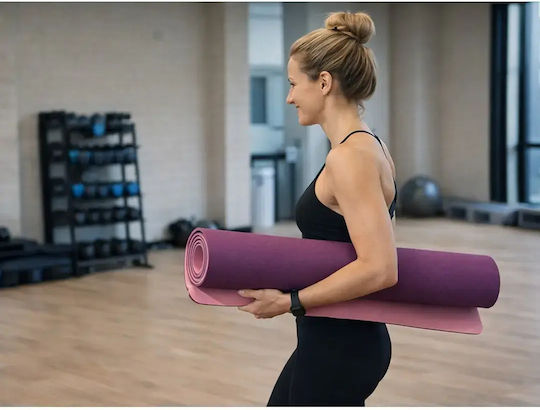 Verk Group Saltea de Gimnastică Pilates Roz (183x60cm)