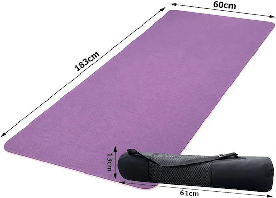 Verk Group Saltea de Gimnastică Pilates Roz (183x60cm)