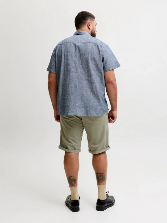 Jack & Jones Λινό Πουκάμισο Γκρι