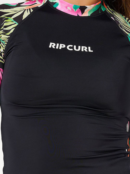 Rip Curl UPF 50 Women Long Sleeve Sun Protection Shirt Black