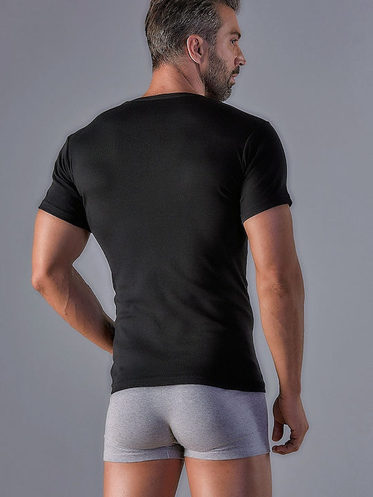 Ανδρικές Φανέλες Κοντομάνικες μαύρο 2Pack Ανδρικές Φανέλες Κοντομάνικες μαύρο 2Pack