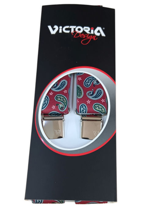 Victoria Τιράντες Σχέδιο Λαχούρι Κόκκινο 63036-718e Victoria Τιράντες Σχέδιο Λαχούρι Κόκκινο 63036-718e