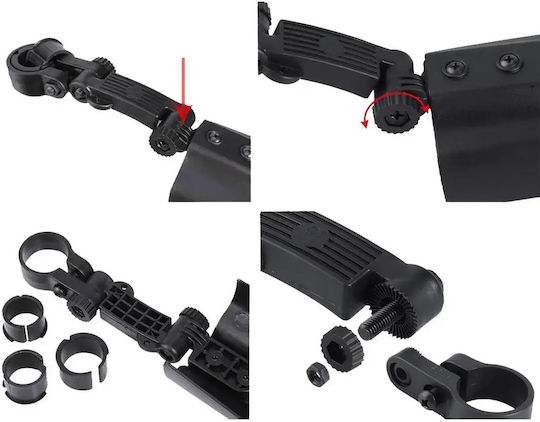 Bicycle Mudguards Set Front Rear Wheels 24-28" Black