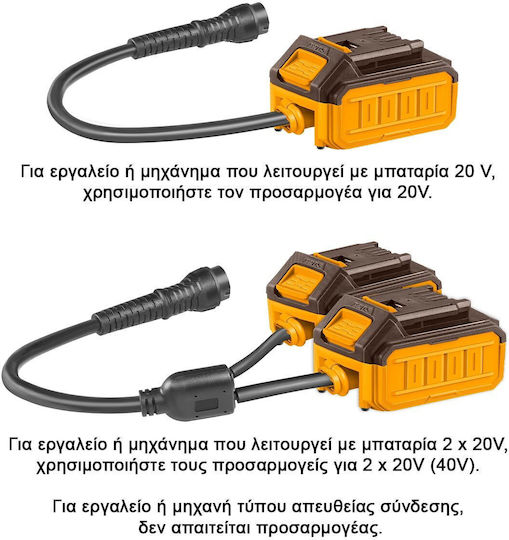 Ingco Backpack Lithium Tool Battery