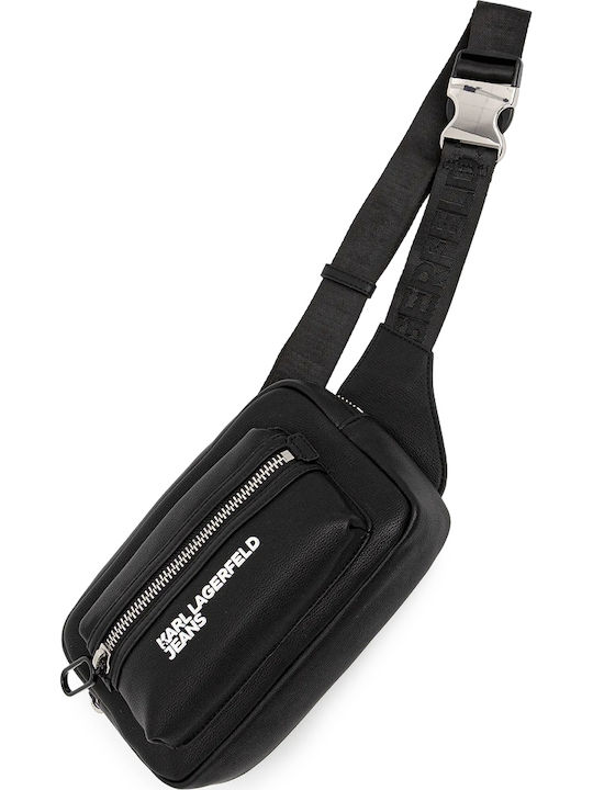 Men's Leather Bum Bag Black