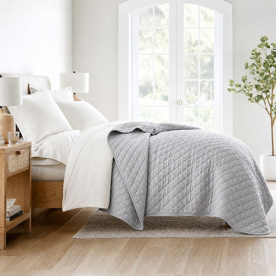Astron Italy Hotel Bedspread Blanket Single M240xP160cm Gray