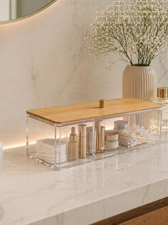 MRShome Органайзер за Козметика с Разделители 23x9.5x6.5см