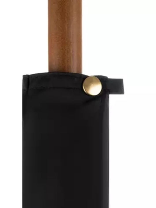 Umbrelă De Pluie Compactă Automată Neagră
