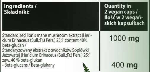 Hero.lab Lion's Mane | 40% Beta-glucans [60 Κάψουλες]