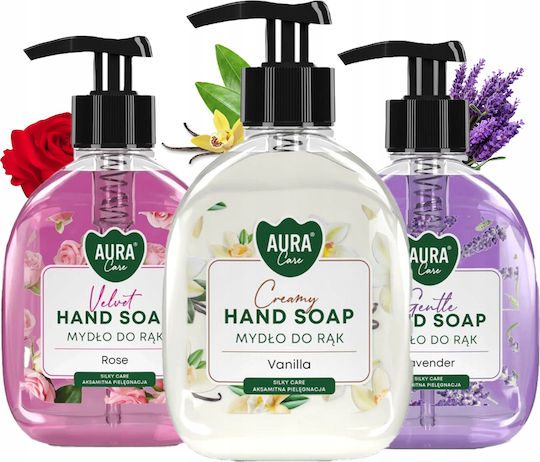 Aura Greca Gel De Duș Cu Glicerină Și Miros De Lavandă 3x300ml