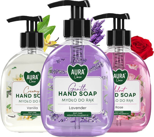Aura Greca Gel De Duș Cu Glicerină Și Miros De Lavandă 3x300ml