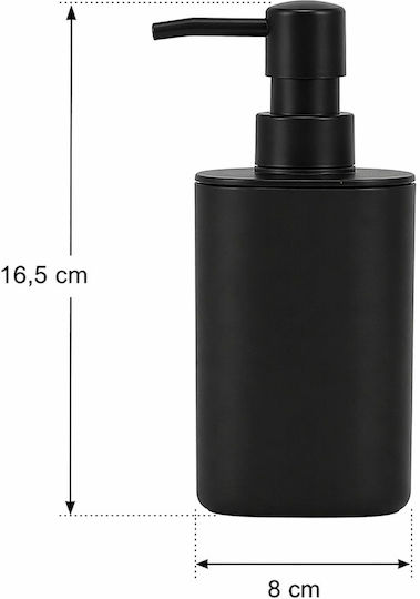 MRShome Bathroom Accessory Set Plastic Black 3 Pieces